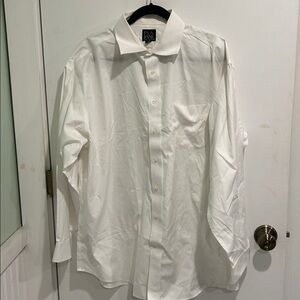 Jos. A Bank 171/2 35 white long sleeve shirt XL button down shirt